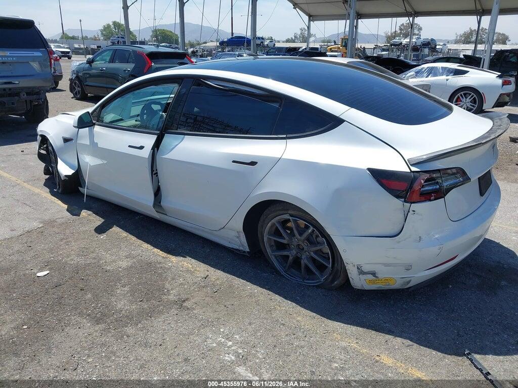 5YJ3E1EB5NF168420 2022 TESLA MODEL 3 photo no. 3