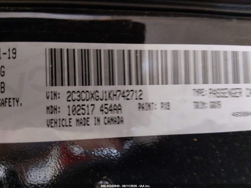 2C3CDXGJ1KH742712 2019 DODGE CHARGER photo no. 9