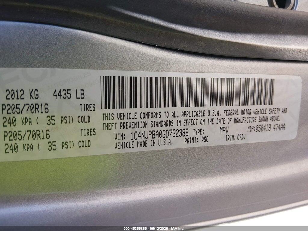 1C4NJPBA0GD732388 2016 JEEP PATRIOT photo no. 9