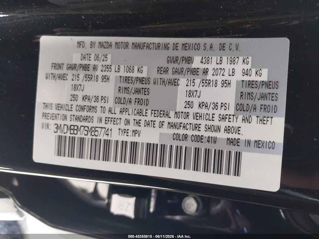 3MVDMBBM7SM857741 2025 MAZDA CX-30 photo no. 9