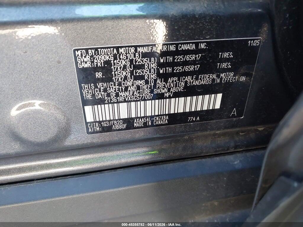 2T3G1RFVXSC577007 2025 TOYOTA RAV4 photo no. 9