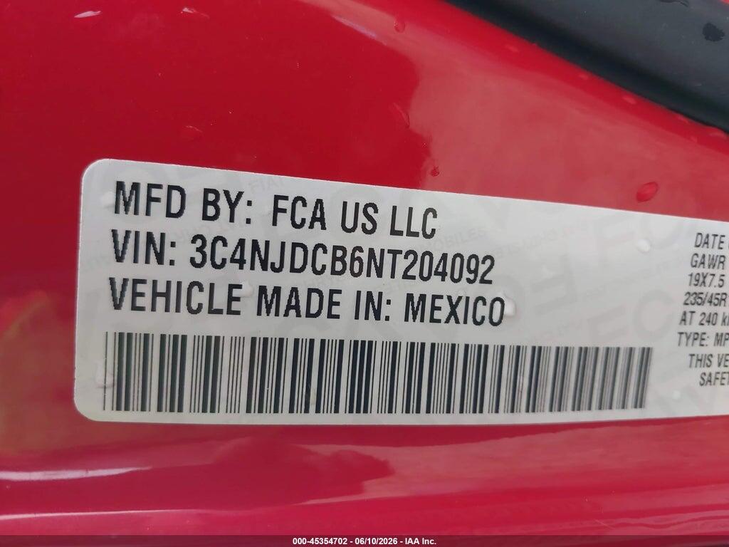 3C4NJDCB6NT204092 2022 JEEP COMPASS photo no. 9