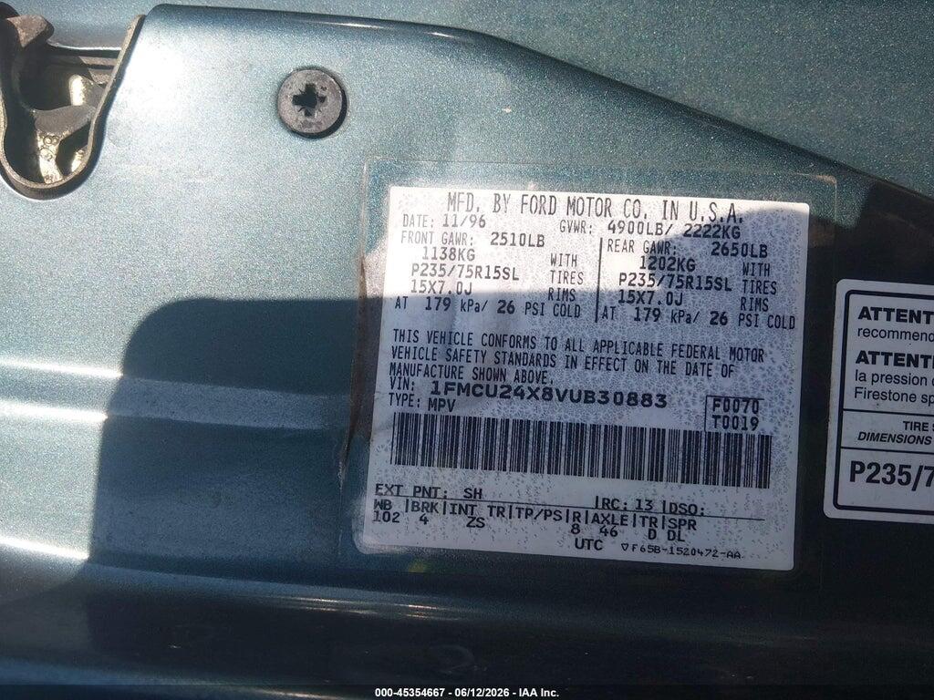 1FMCU24X8VUB30883 1997 FORD EXPLORER photo no. 9