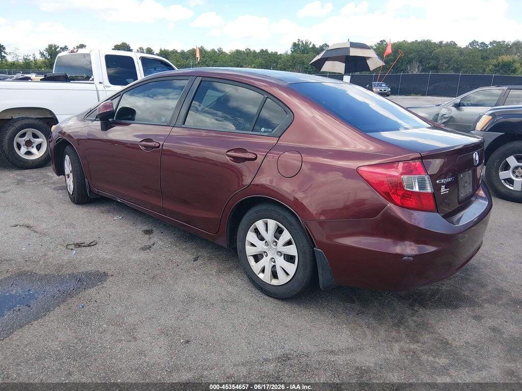 19XFB2F52CE098088 2012 HONDA CIVIC photo no. 3