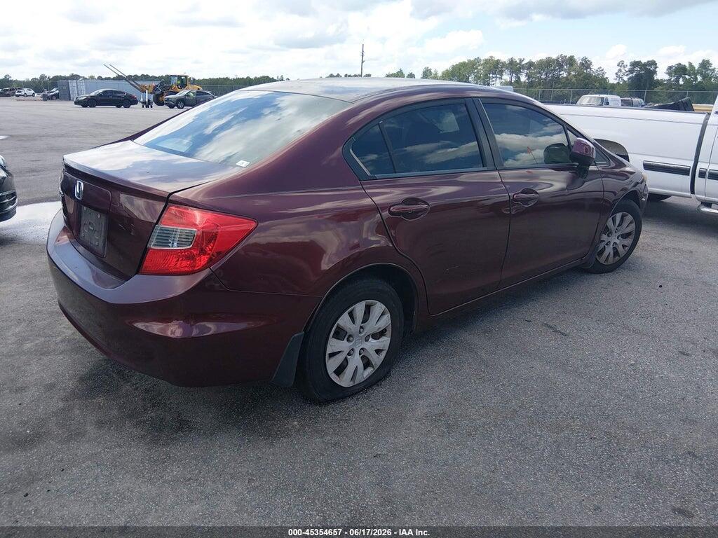 19XFB2F52CE098088 2012 HONDA CIVIC photo no. 4