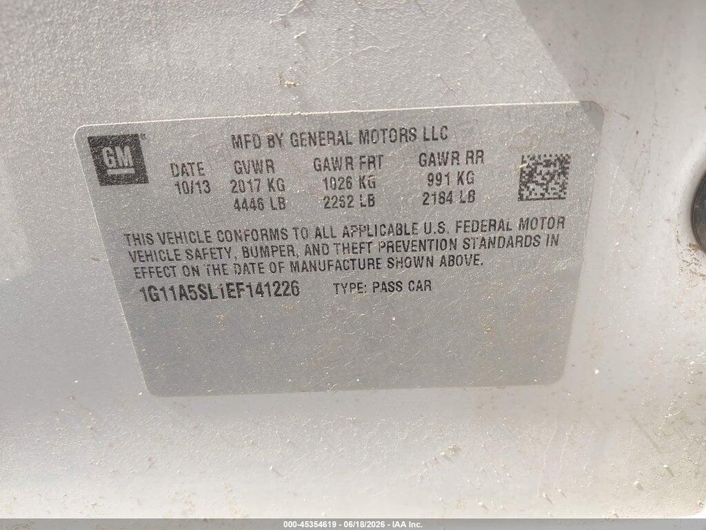 1G11A5SL1EF141226 2014 CHEVROLET MALIBU photo no. 9