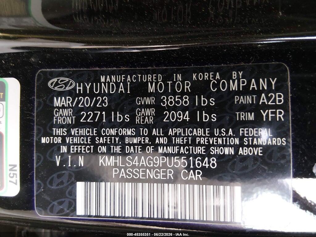 KMHLS4AG9PU551648 2023 HYUNDAI ELANTRA photo no. 9