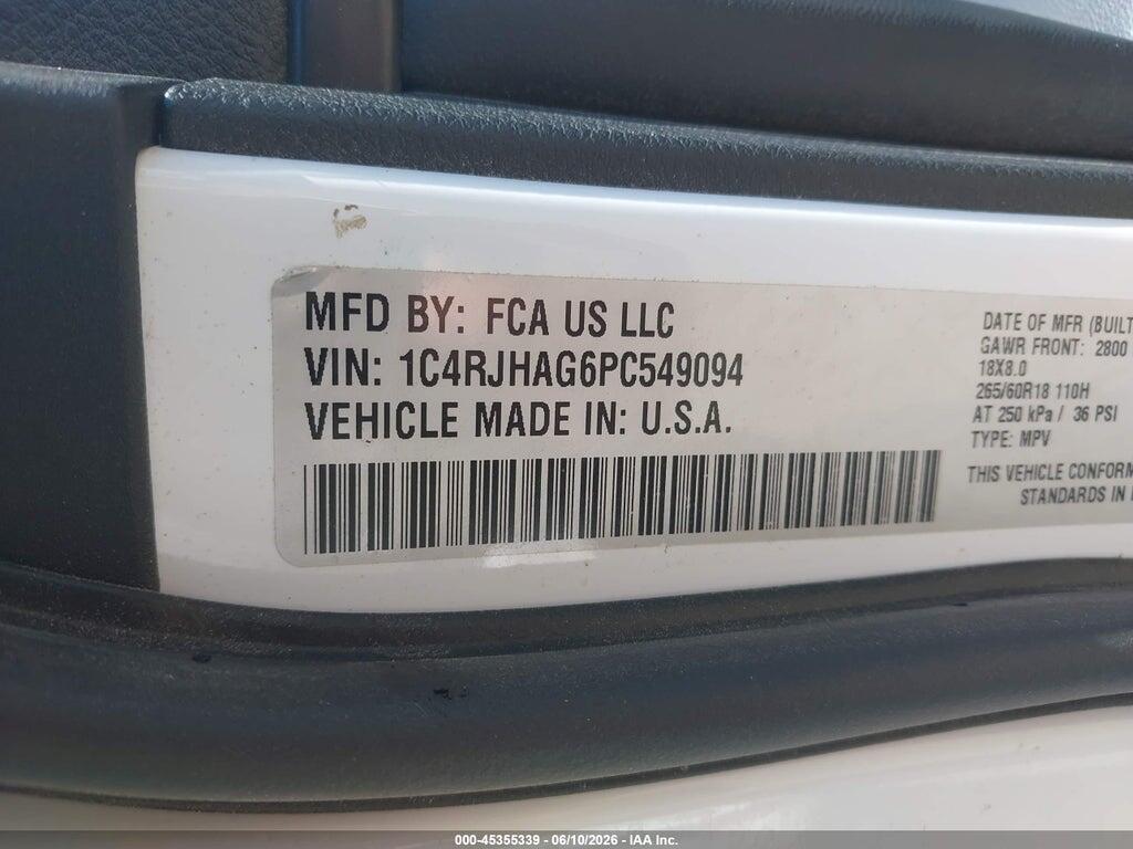 1C4RJHAG6PC549094 2023 JEEP GRAND CHEROKEE photo no. 9