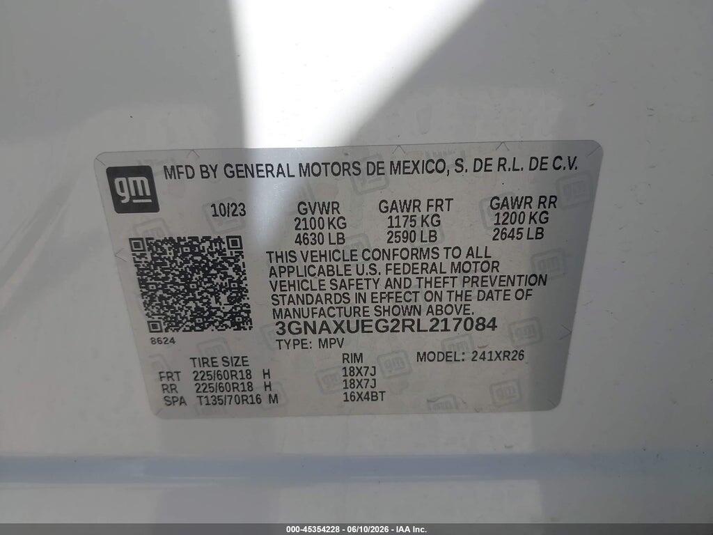 3GNAXUEG2RL217084 2024 CHEVROLET EQUINOX photo no. 9