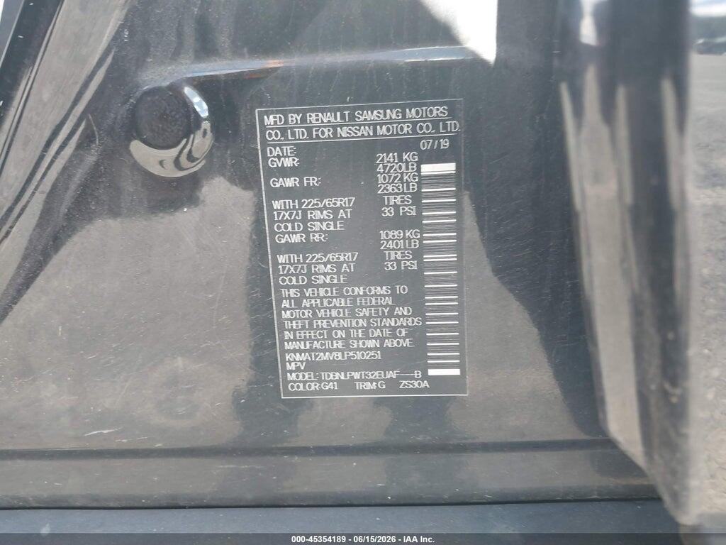 KNMAT2MV8LP510251 2020 NISSAN ROGUE photo no. 9