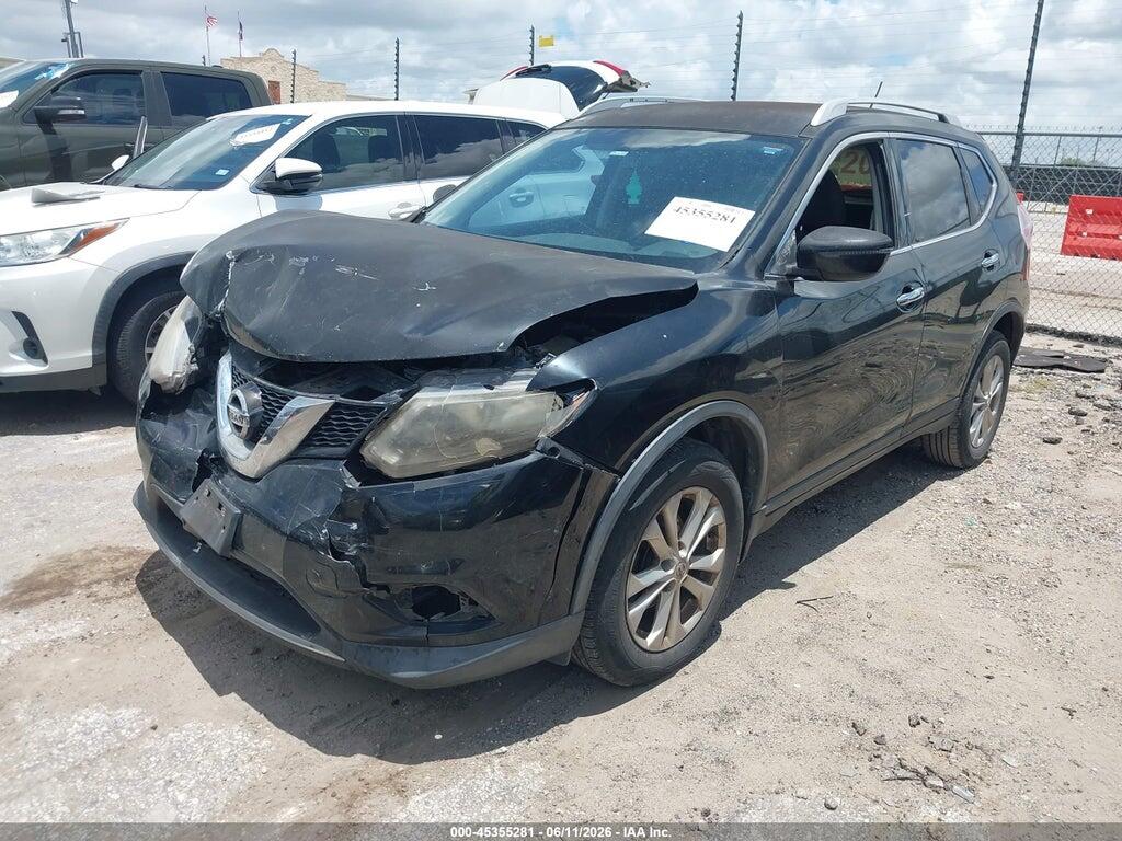 KNMAT2MT5GP609159 2016 NISSAN ROGUE photo no. 2