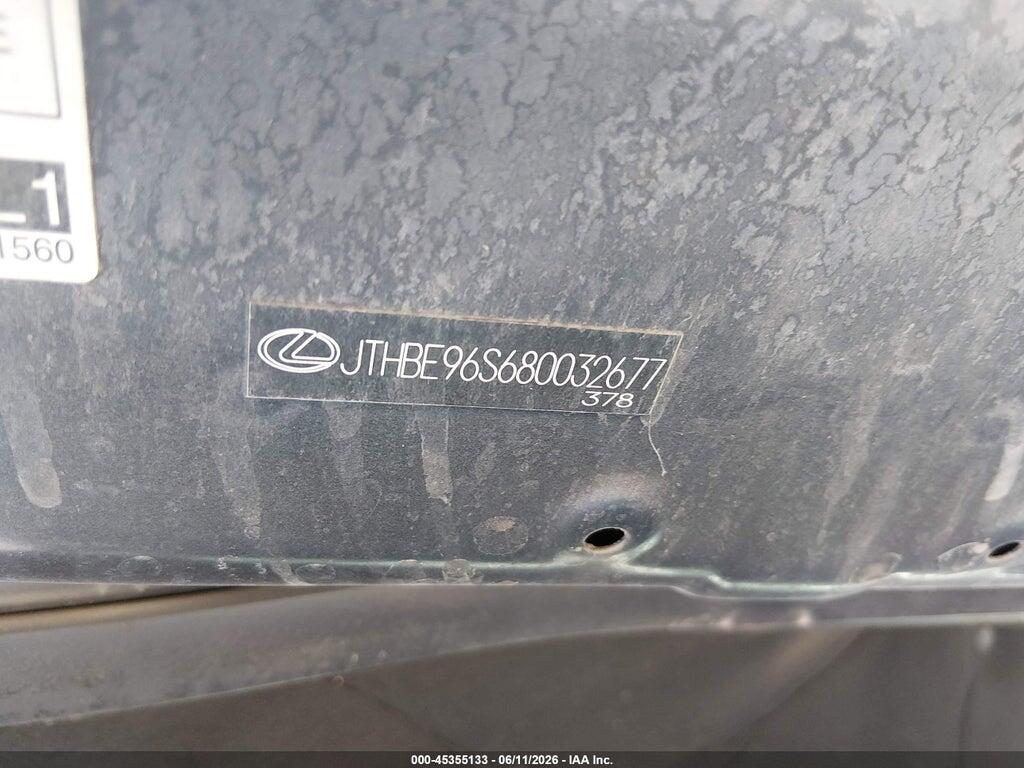 JTHBE96S680032677 2008 LEXUS GS 350 photo no. 9