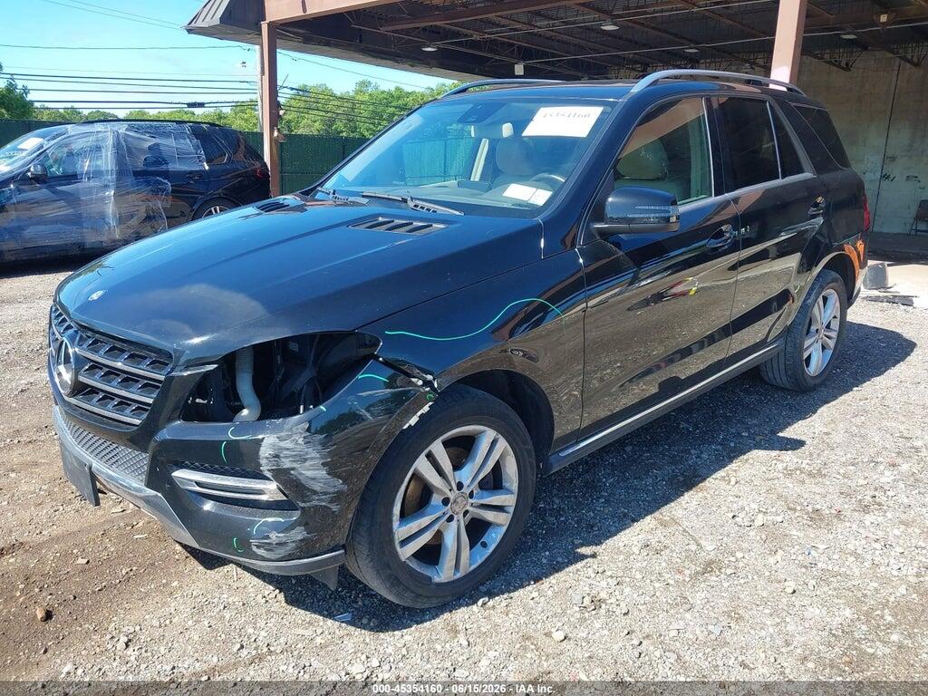 4JGDA5HB9EA390840 2014 MERCEDES-BENZ ML 350 photo no. 2