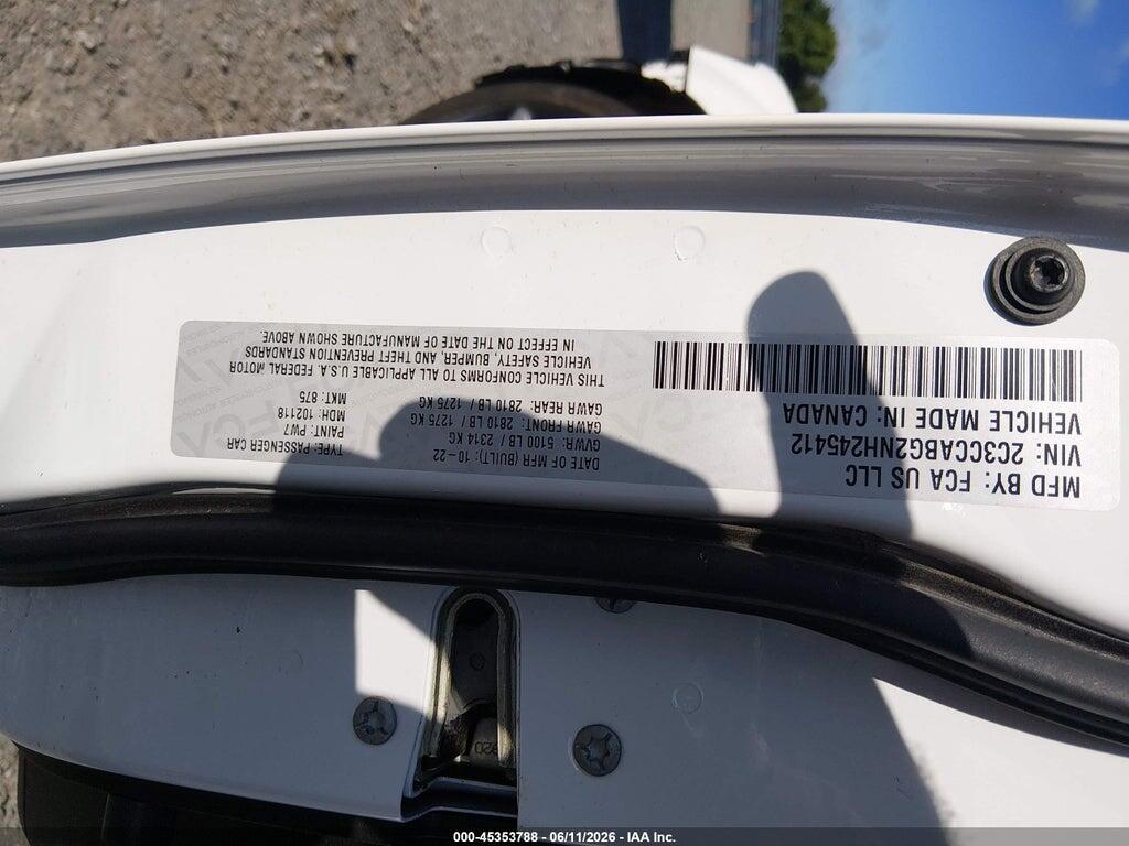 2C3CCABG2NH245412 2022 CHRYSLER 300 photo no. 9