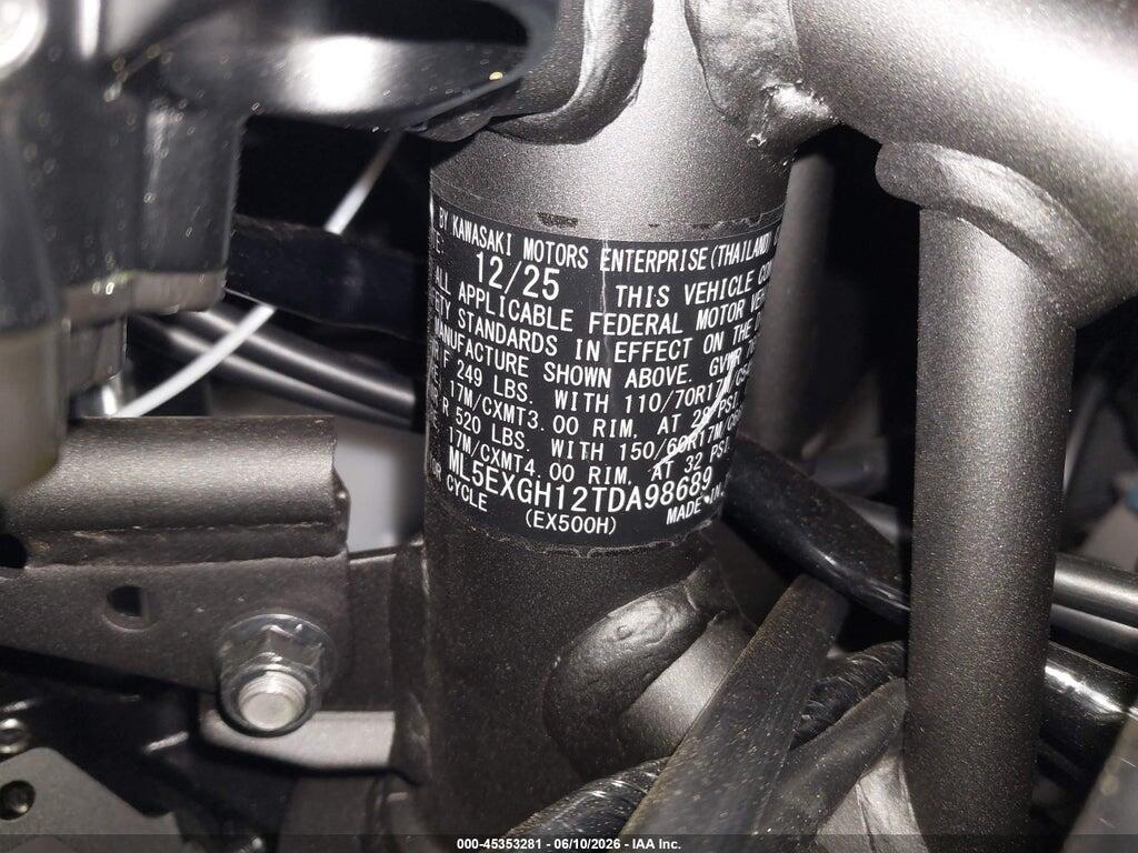 ML5EXGH12TDA98689 2026 KAWASAKI EX500 photo no. 10