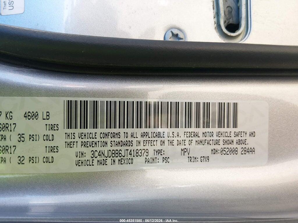 3C4NJDBB6JT418379 2018 JEEP COMPASS photo no. 9