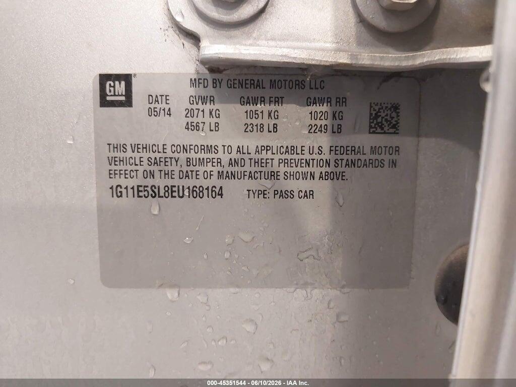 1G11E5SL8EU168164 2014 CHEVROLET MALIBU photo no. 9