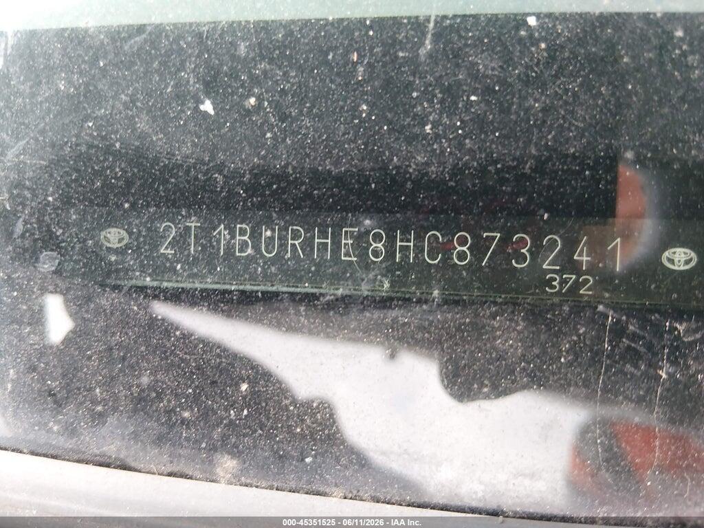2T1BURHE8HC873241 2017 TOYOTA COROLLA photo no. 9