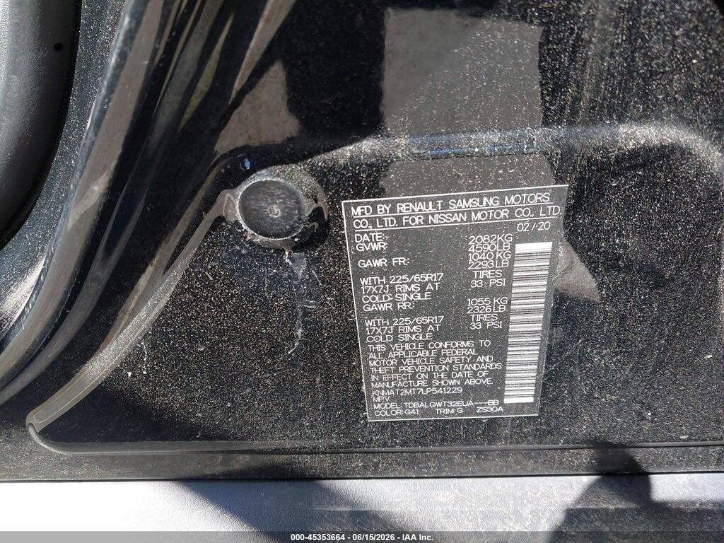 KNMAT2MT7LP541229 2020 NISSAN ROGUE photo no. 9