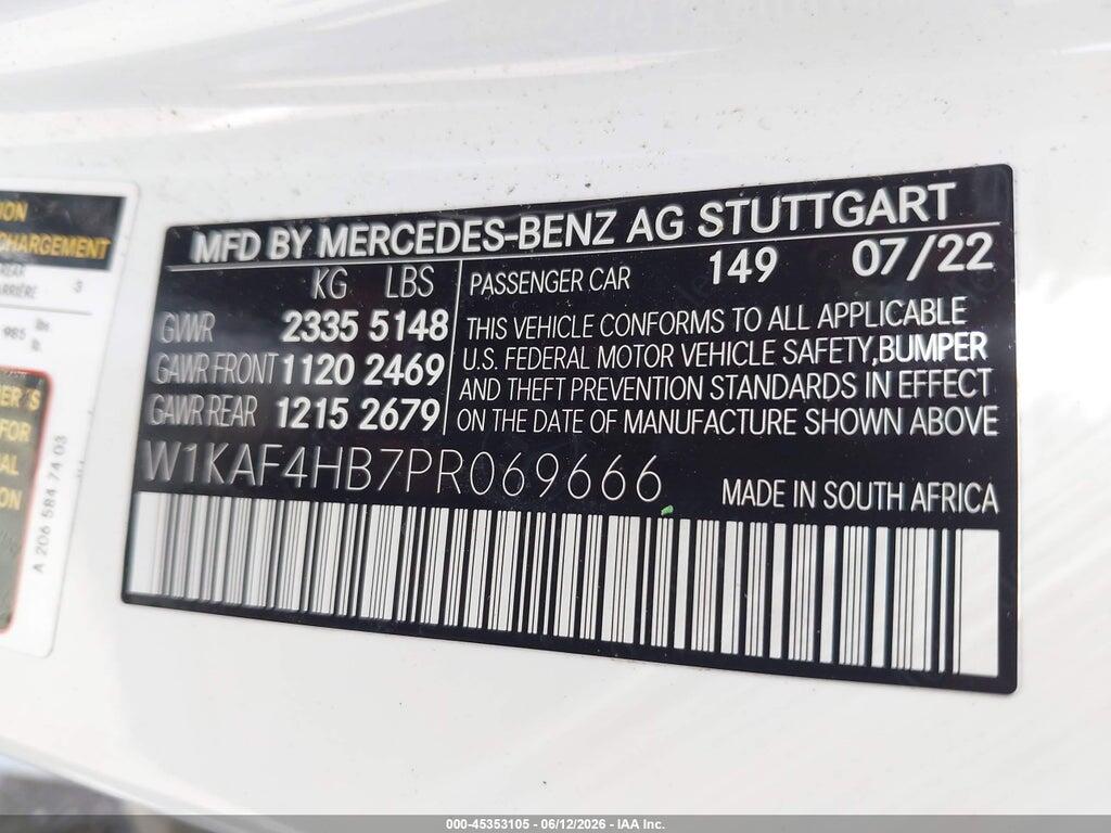 W1KAF4HB7PR069666 2023 MERCEDES-BENZ C 300 photo no. 9