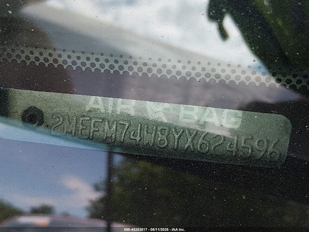 2MEFM74W8YX624596 2000 MERCURY GRAND MARQUIS photo no. 9