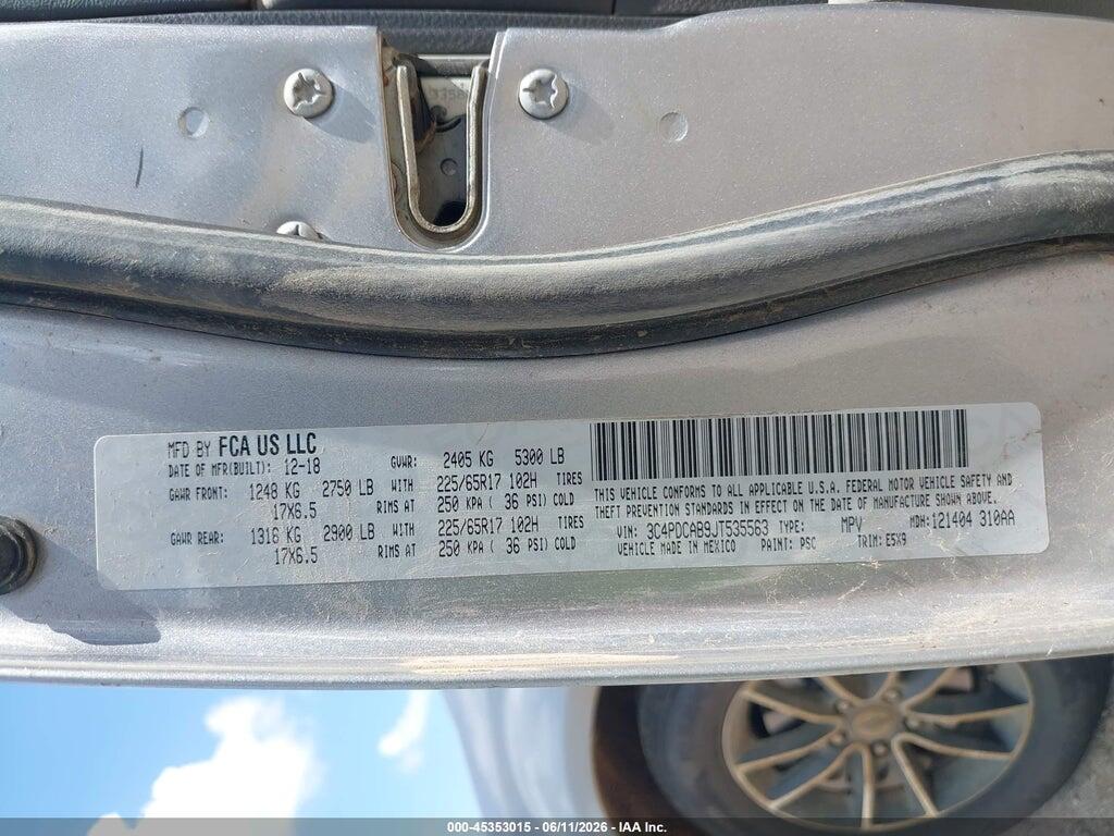 3C4PDCAB9JT535563 2018 DODGE JOURNEY photo no. 9