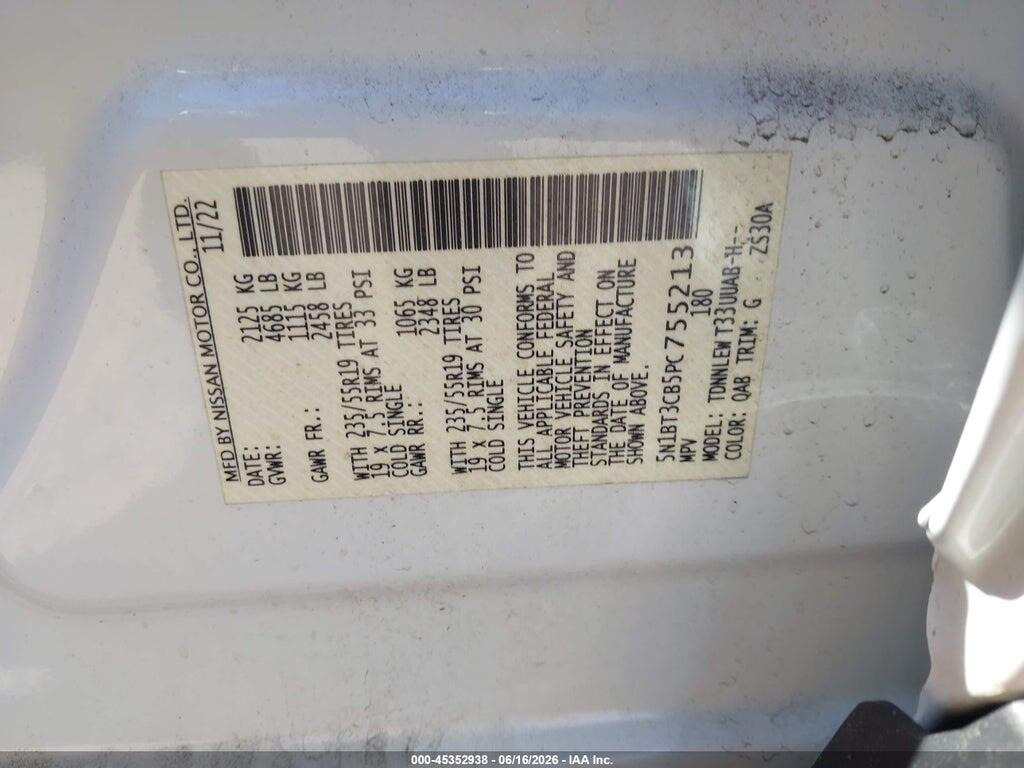 5N1BT3CB5PC755213 2023 NISSAN ROGUE photo no. 9