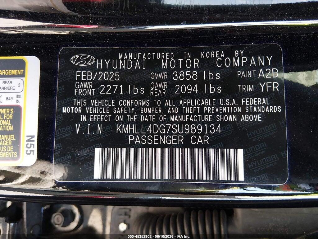 KMHLL4DG7SU989134 2025 HYUNDAI ELANTRA photo no. 9