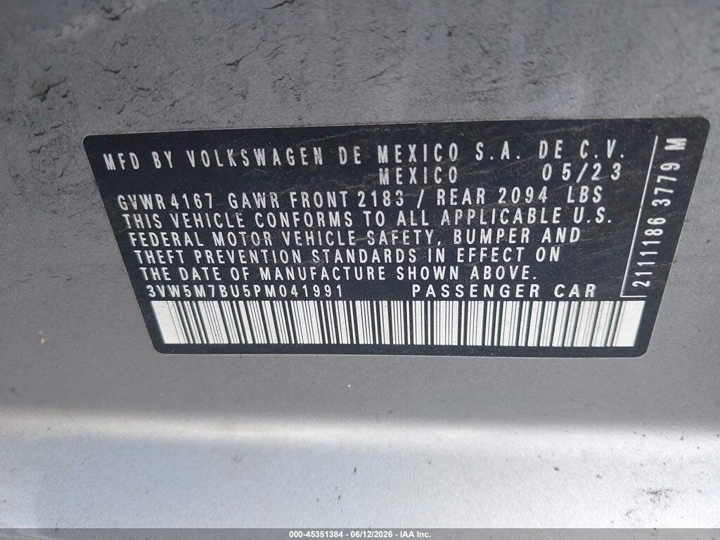 3VW5M7BU5PM041991 2023 VOLKSWAGEN JETTA photo no. 9