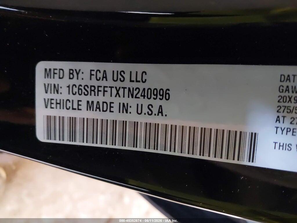 1C6SRFFTXTN240996 2026 RAM 1500 photo no. 9