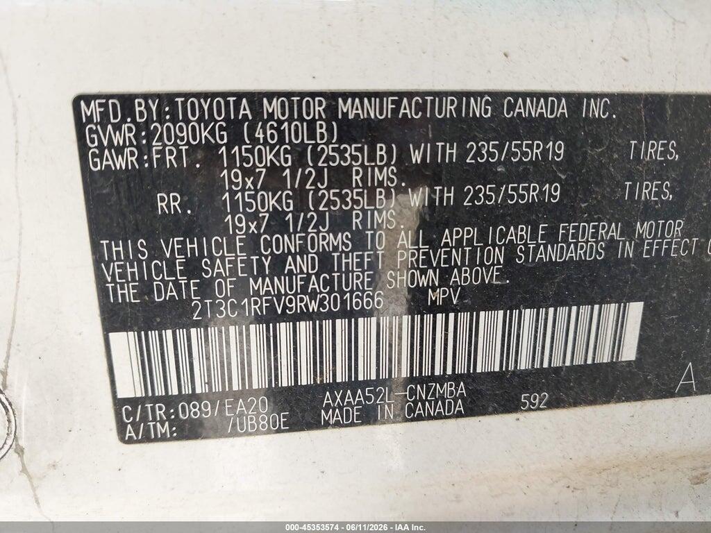 2T3C1RFV9RW301666 2024 TOYOTA RAV4 photo no. 9