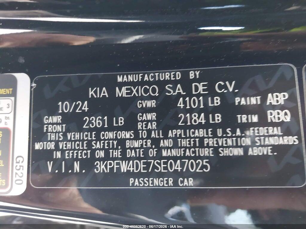 3KPFW4DE7SE047025 2025 KIA K4 photo no. 9
