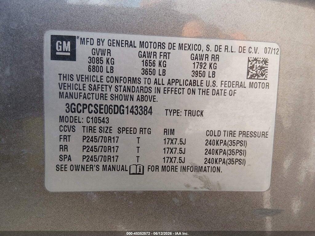 3GCPCSE06DG143384 2013 CHEVROLET SILVERADO 1500 photo no. 9