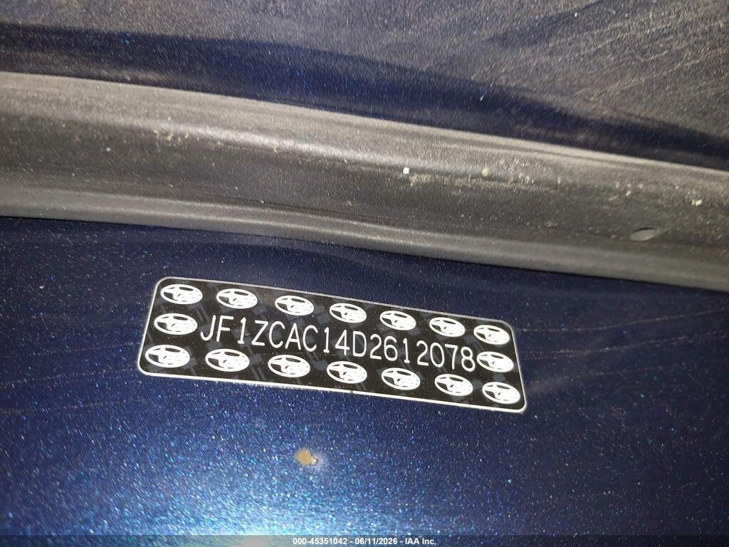 JF1ZCAC14D2612078 2013 SUBARU BRZ photo no. 9