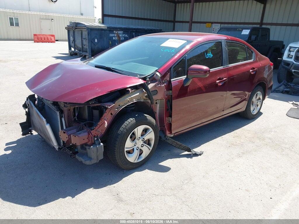 2HGFB2F52FH548753 2015 HONDA CIVIC photo no. 2
