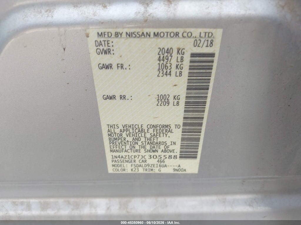 1N4AZ1CP7JC305588 2018 NISSAN LEAF photo no. 9