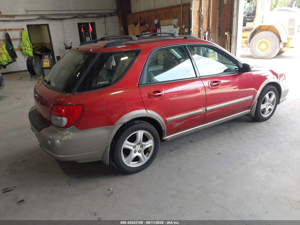JF1GG68562H804892 2002 SUBARU IMPREZA OUTBACK SPORT photo no. 4