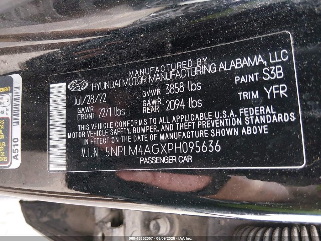 5NPLM4AGXPH095636 2023 HYUNDAI ELANTRA photo no. 9