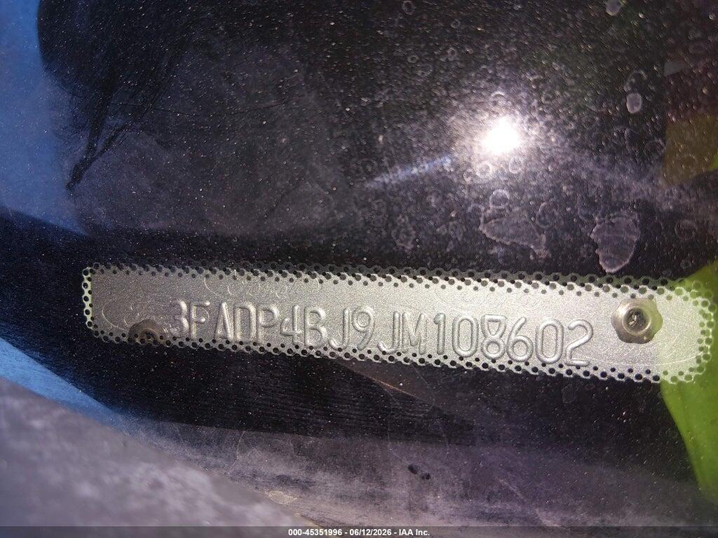 3FADP4BJ9JM108602 2018 FORD FIESTA photo no. 9