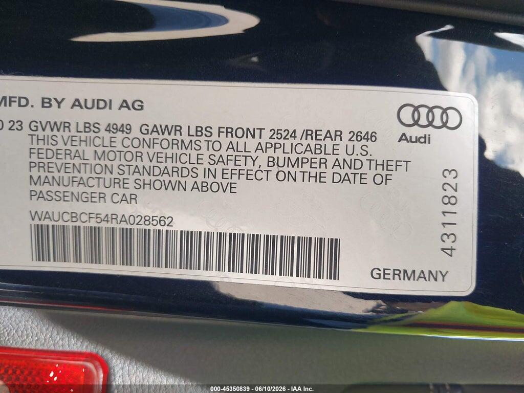 WAUCBCF54RA028562 2024 AUDI A5 SPORTBACK photo no. 9