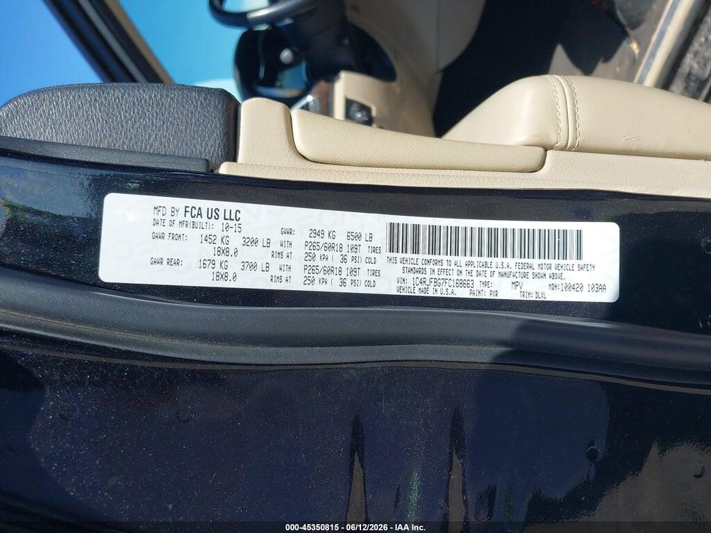 1C4RJFBG7FC168663 2015 JEEP GRAND CHEROKEE photo no. 9