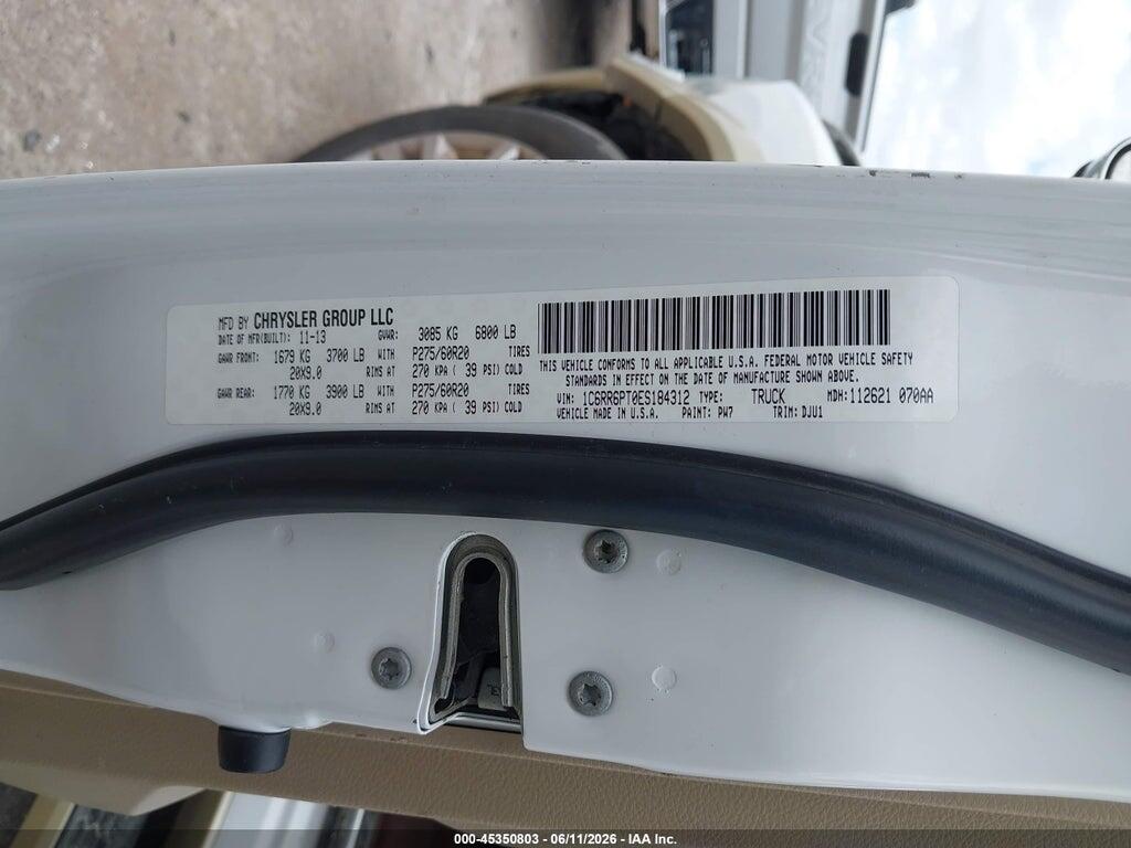 1C6RR6PT0ES184312 2014 RAM 1500 photo no. 9