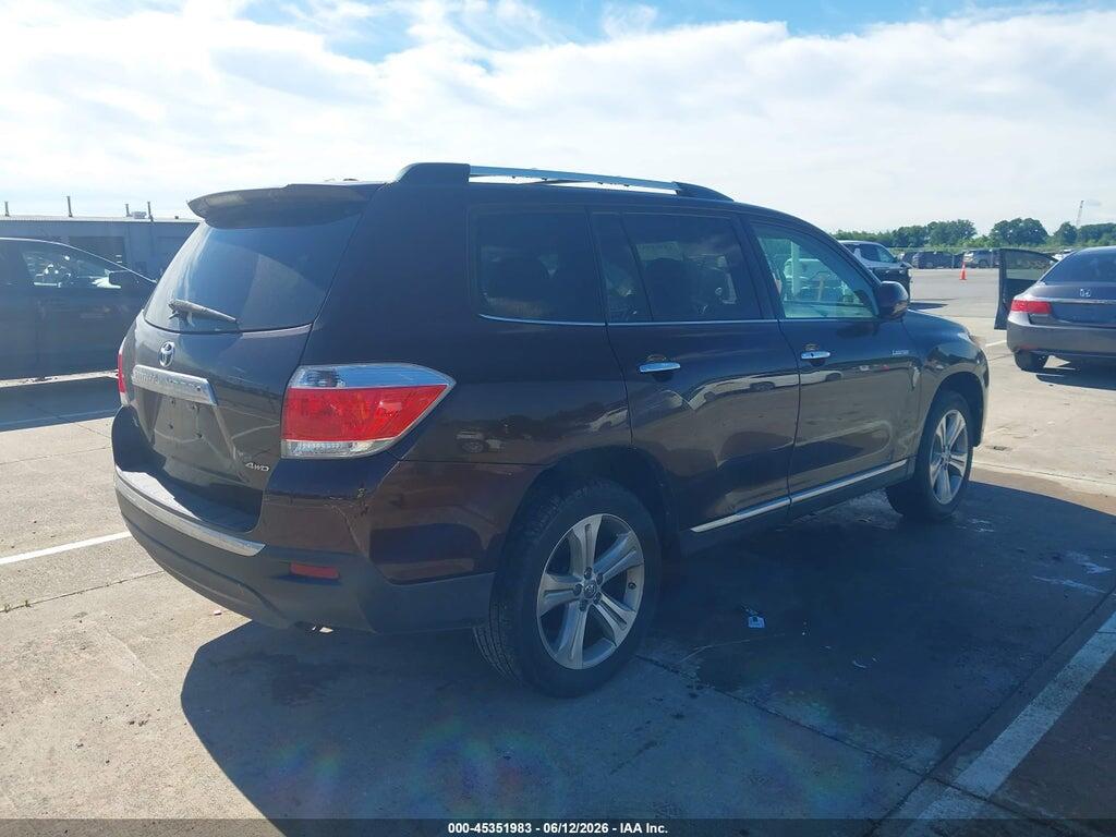 5TDDK3EH2DS231710 2013 TOYOTA HIGHLANDER photo no. 4