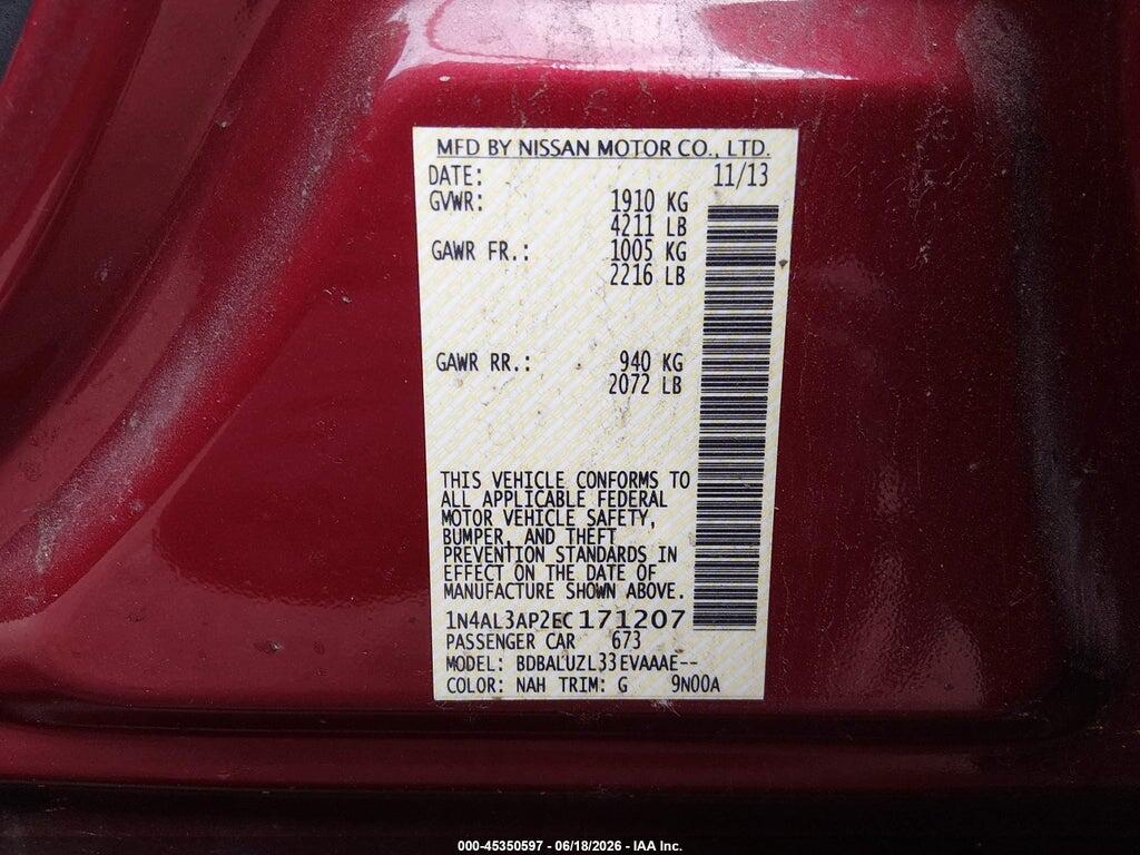 1N4AL3AP2EC171207 2014 NISSAN ALTIMA photo no. 9