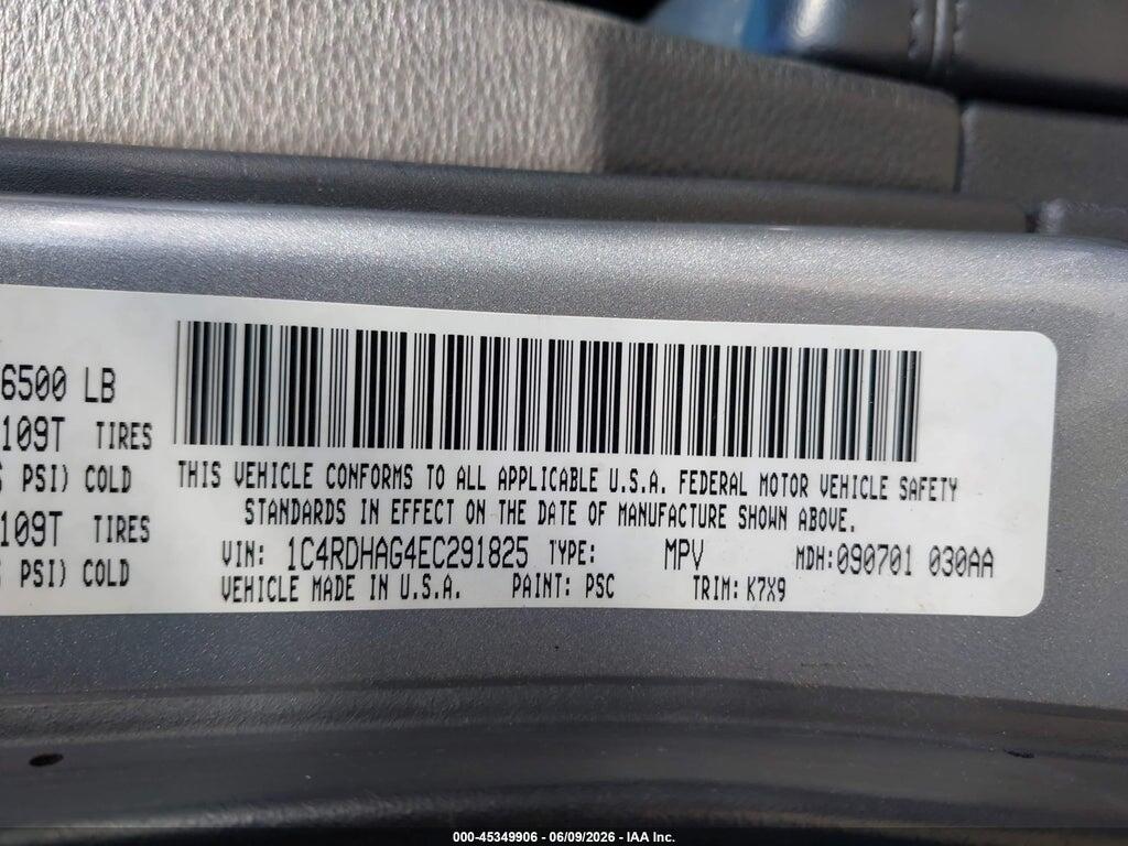 1C4RDHAG4EC291825 2014 DODGE DURANGO photo no. 9