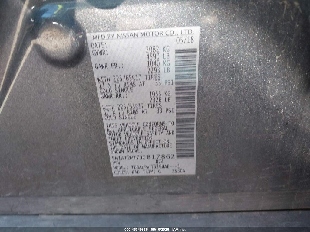 5N1AT2MT7JC817862 2018 NISSAN ROGUE photo no. 9