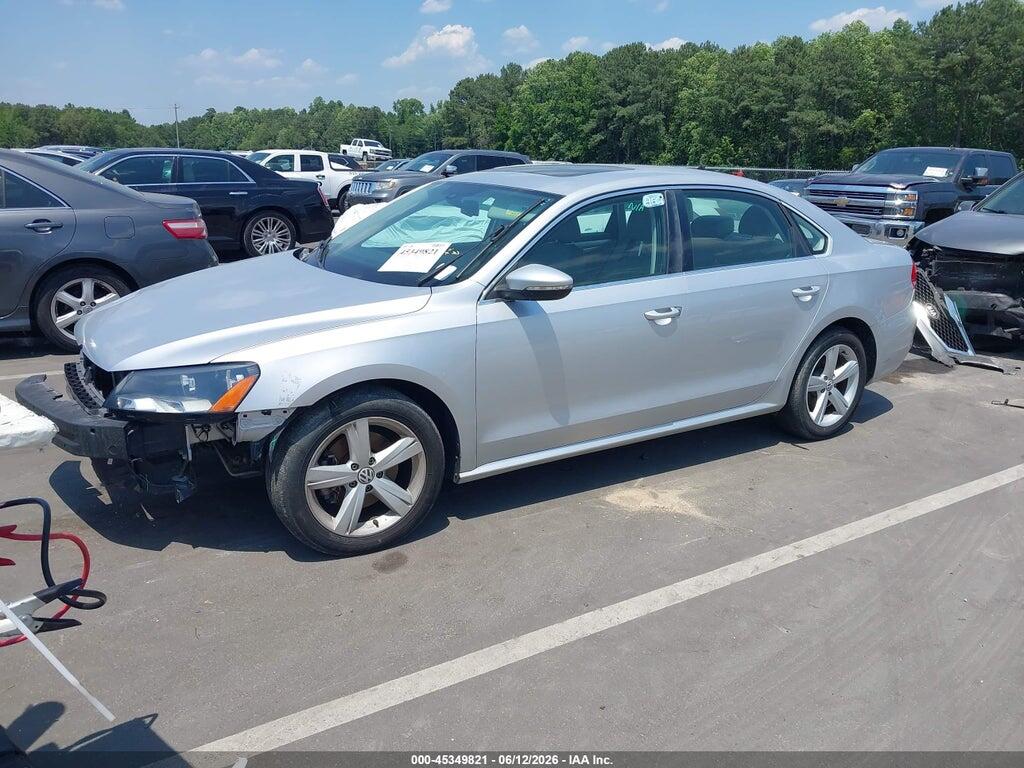 1VWBH7A39CC050253 2012 VOLKSWAGEN PASSAT photo no. 2