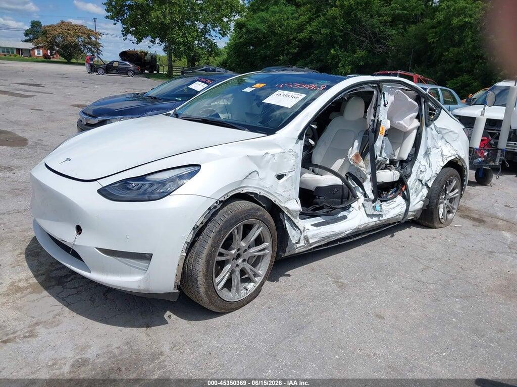 7SAYGDEE0NF355109 2022 TESLA MODEL Y photo no. 2