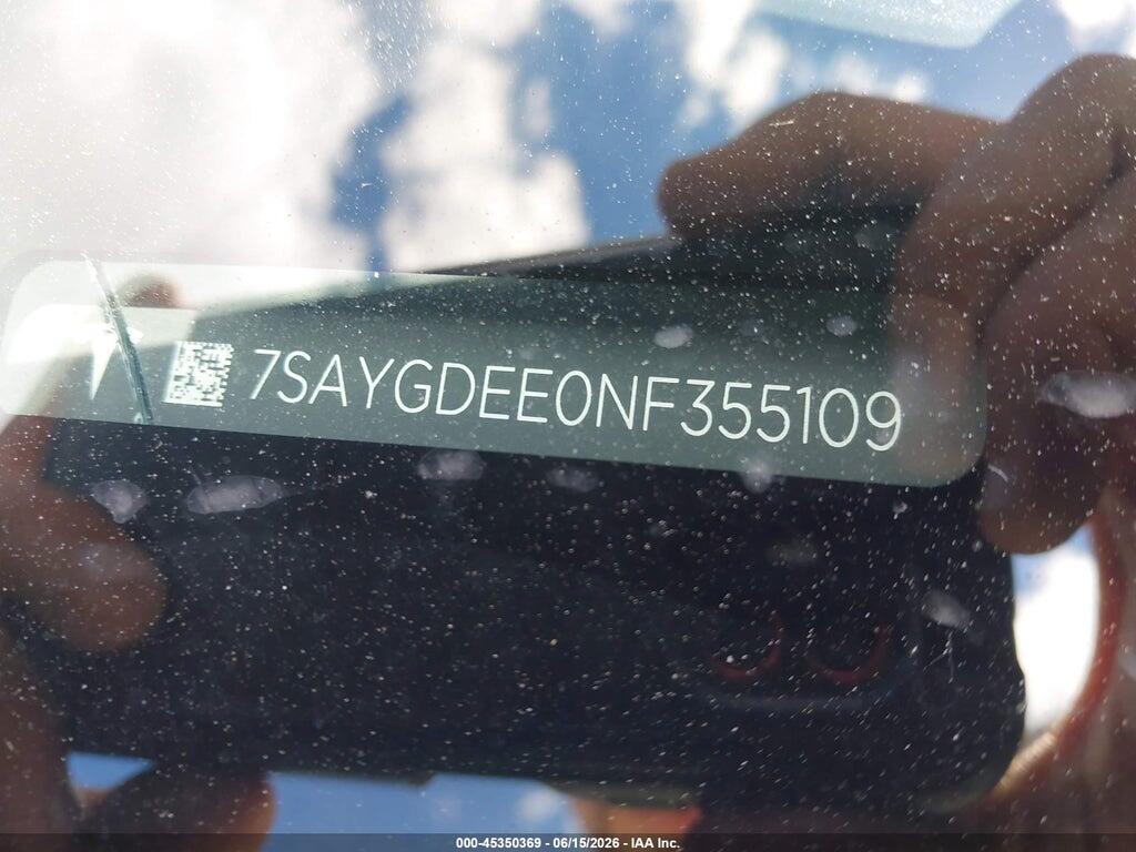7SAYGDEE0NF355109 2022 TESLA MODEL Y photo no. 9