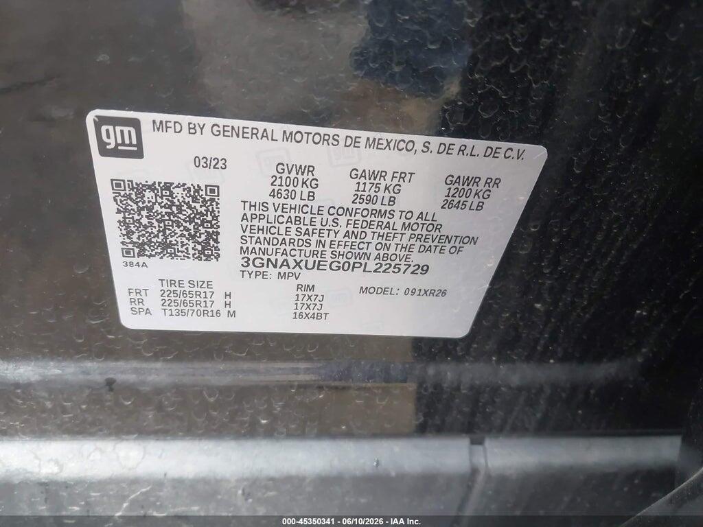 3GNAXUEG0PL225729 2023 CHEVROLET EQUINOX photo no. 9
